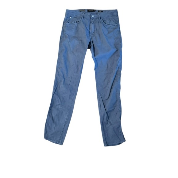 Massimo Dutti Tapered Fit Pants Men's 31x31 Navy Blue Classic Cotton Damaged - Picture 1 of 13